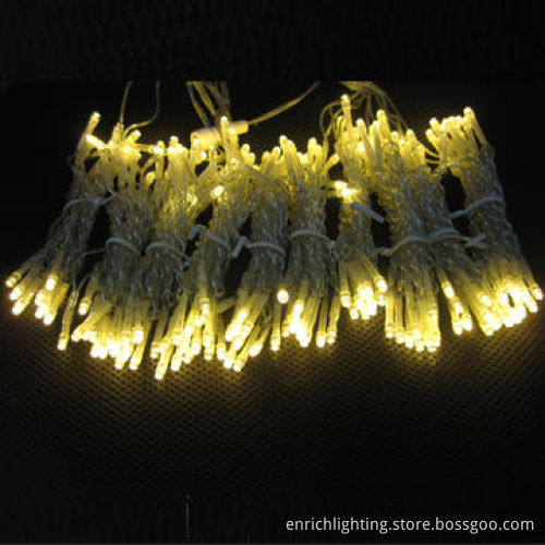 Warm White LED Christmas Net Light, 1 x 2m Dimensions, AC 220V Input Voltage, IP44 Rate